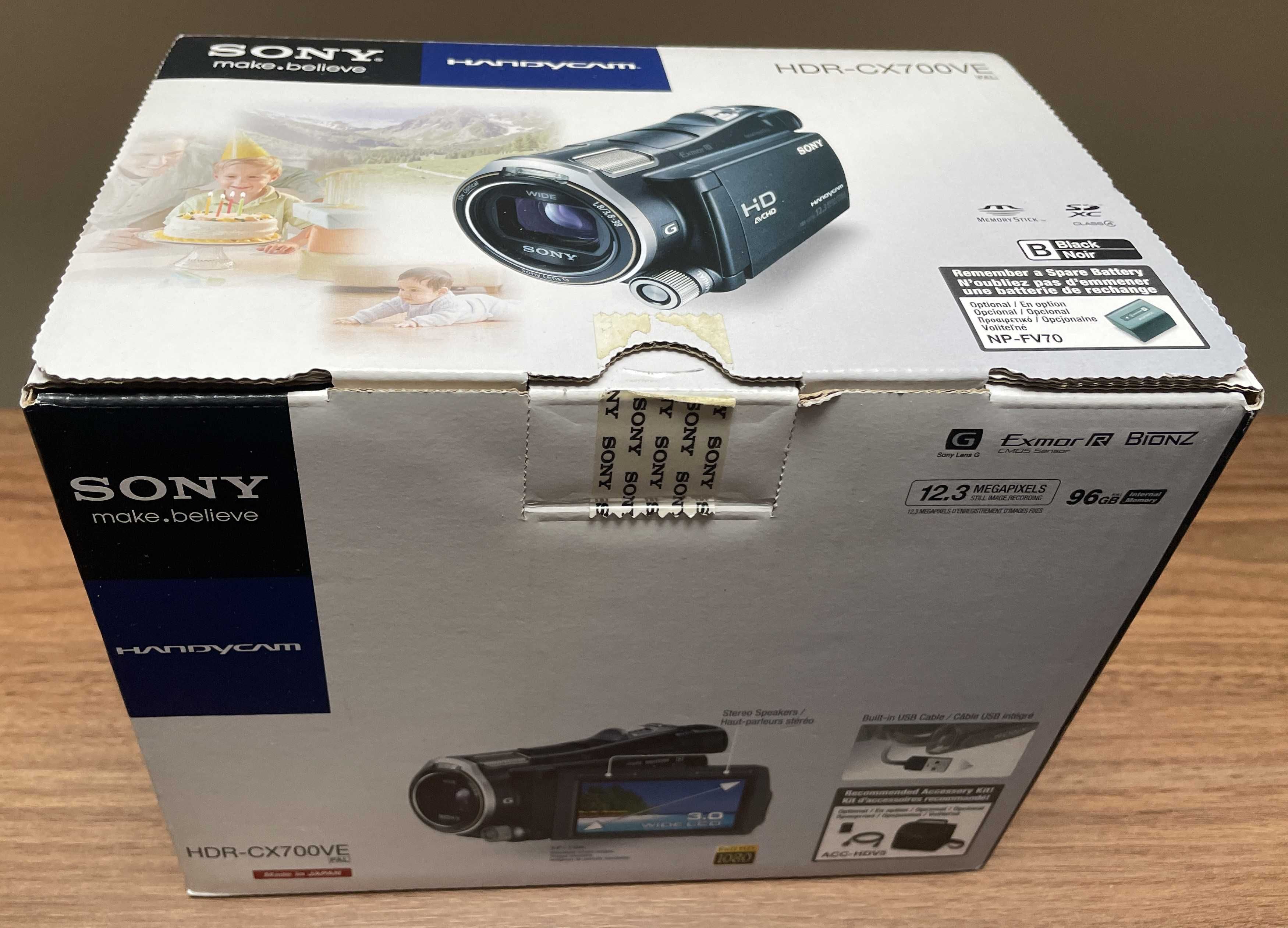 Sprzedam kamerę Sony HDR-CX700VEB z dyskiem 96GB