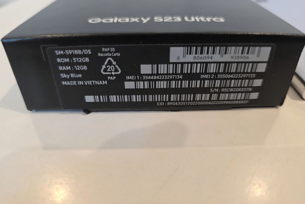 Samsung Galaxy s23 ultra 12/512