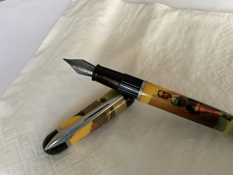 Rara caneta tinteiro Waterman Lara croft tomb raider