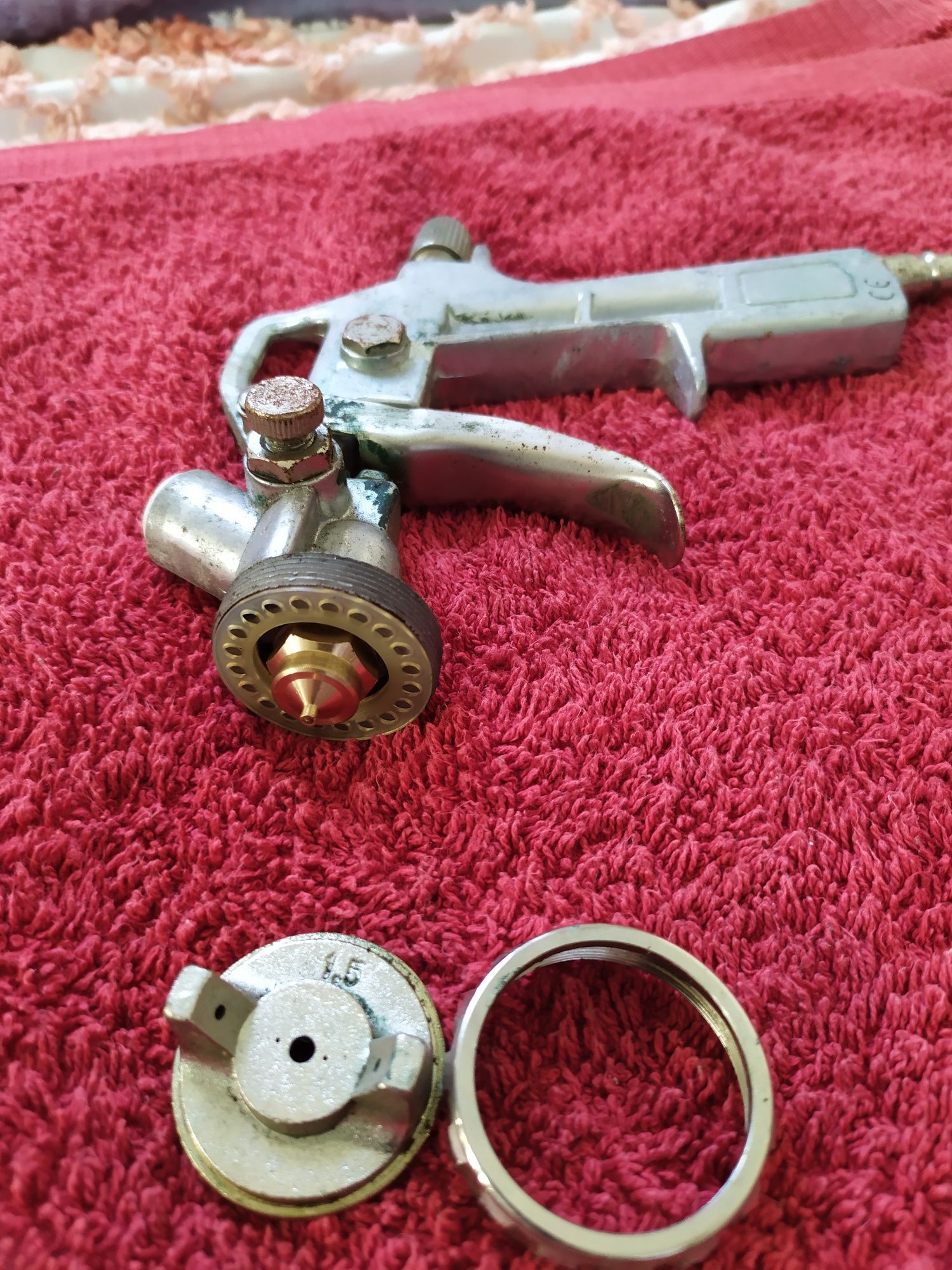 Pistola pintura, pulverização como nova