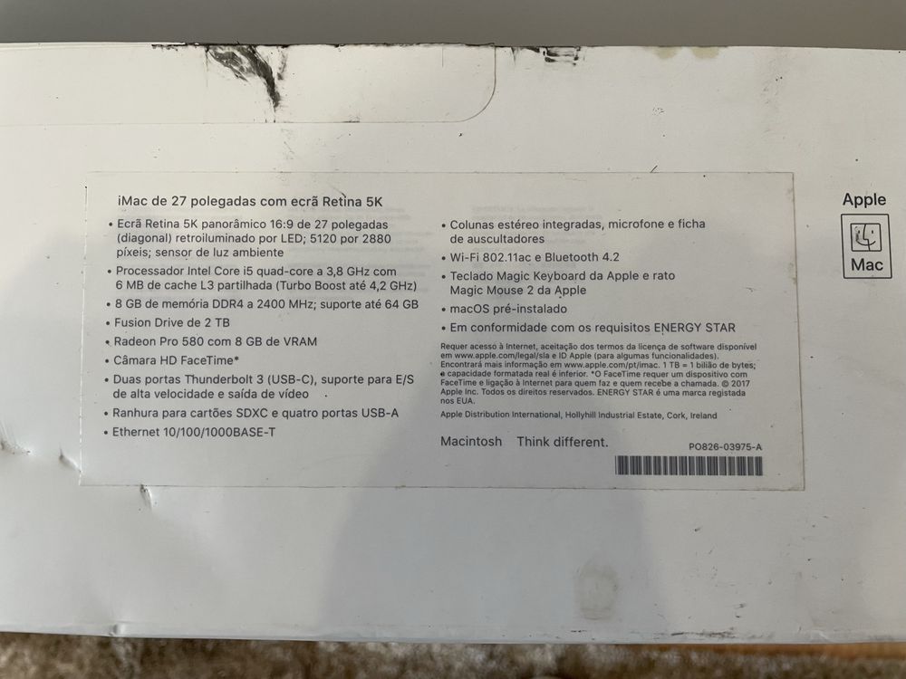 IMac 27 Retina 5K(2017)