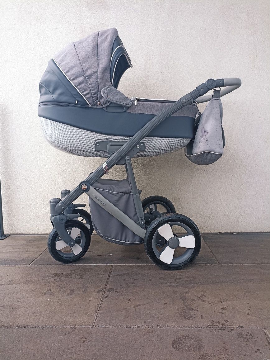 Wózek 3/1 camarelo canillo z fotelikiem cybex