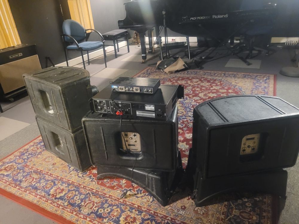 2 pares BOSE 802 II, Amp e Crossower