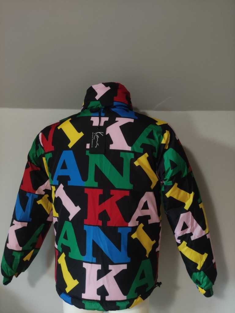Kurtka Karl Kani puchowa dwustronna Retro reversible logo męska XS/S