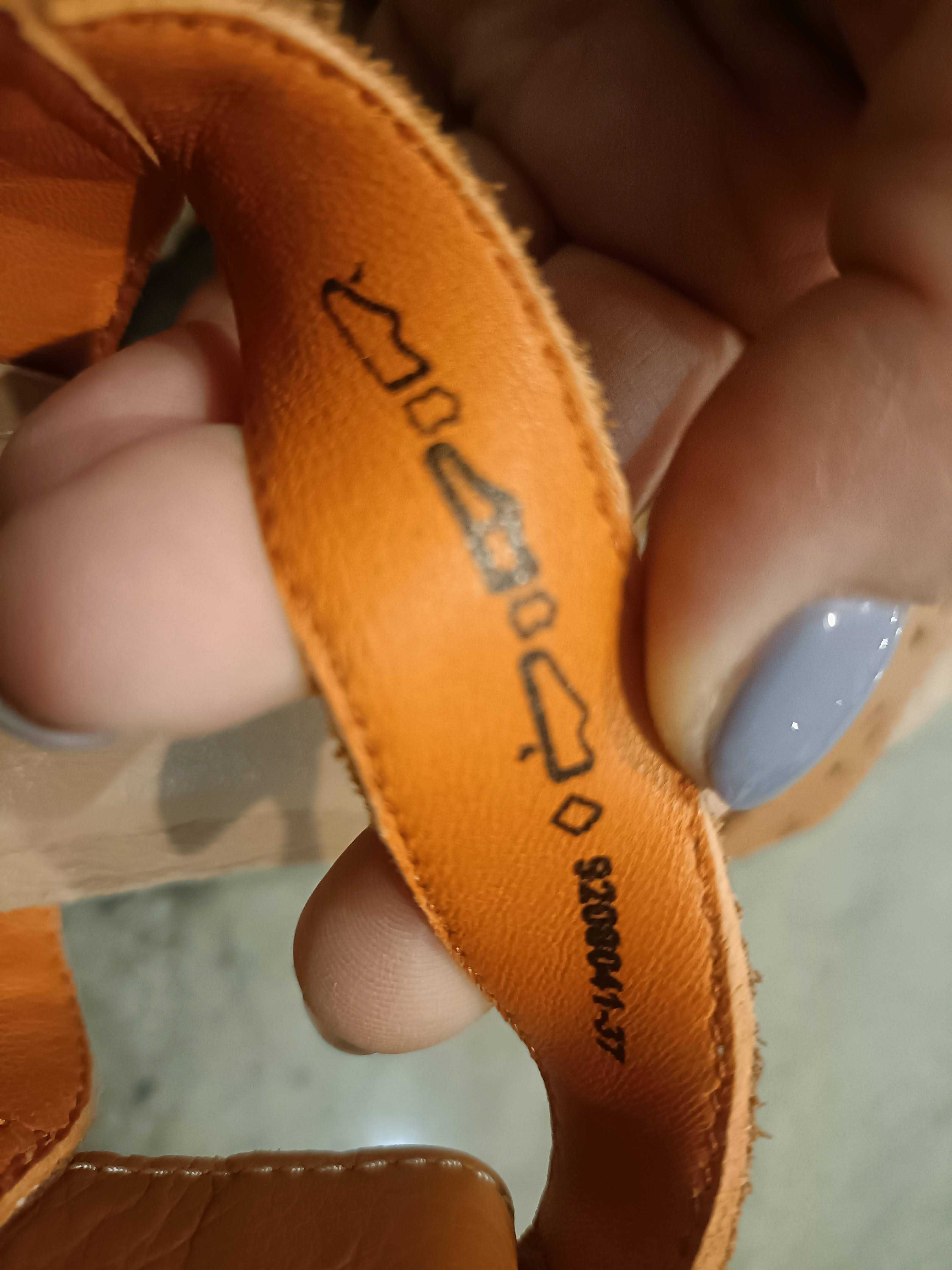 NOWE, skórzane, komfortowe sandały * rozm. 37