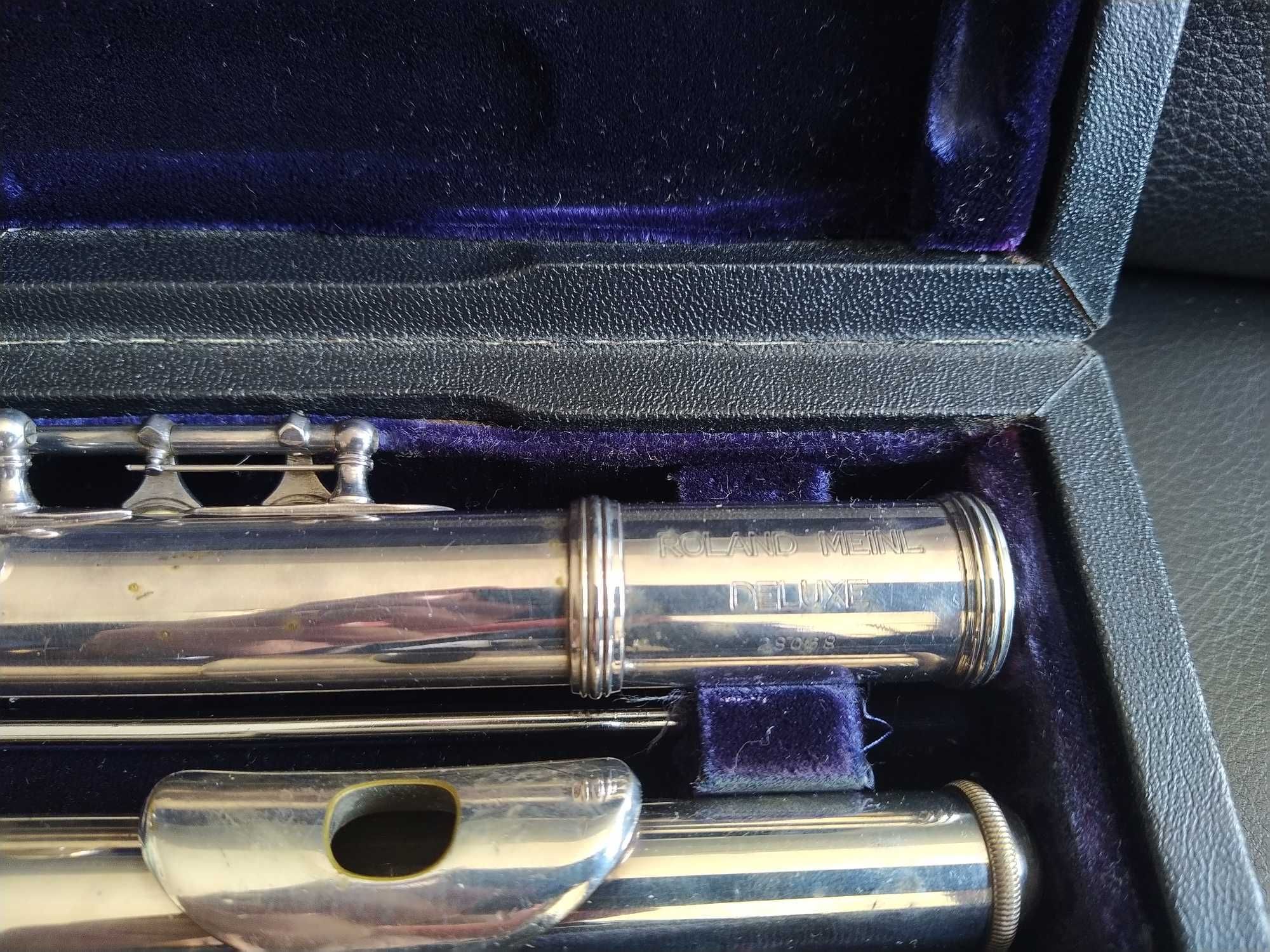 Flauta transversal vintage Roland Meinl. Alemanha