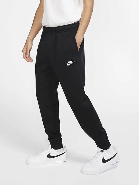 NIKE (S) NSW Club Jogger мужские спортивные штаны брюки на манжете фли
