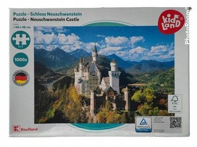 Puzzle Zamek Neuschwanstein 1000 Elementów