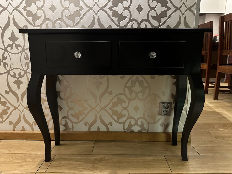 Konsola komoda szafka glmour czarna
