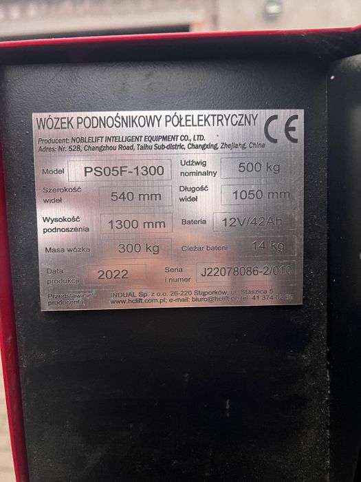 Elektryczny wózek paletowy