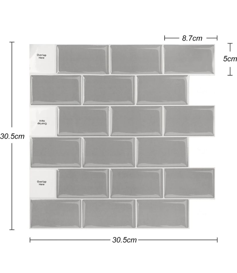 10 sztuk 3D naklejki płytki samoprzylepne