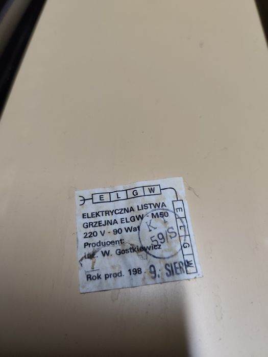 Panele, listwy grzewcze elektryczne 62 sztuki