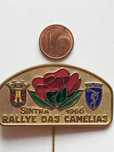 Fabulosa colecção de 7 emblemas antigos do rally das Camélias