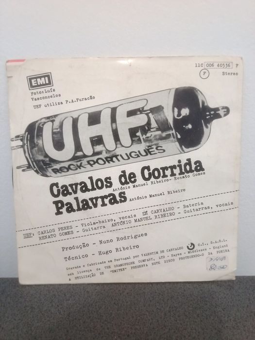 Vinil single UHF, Cavalos de Corrida