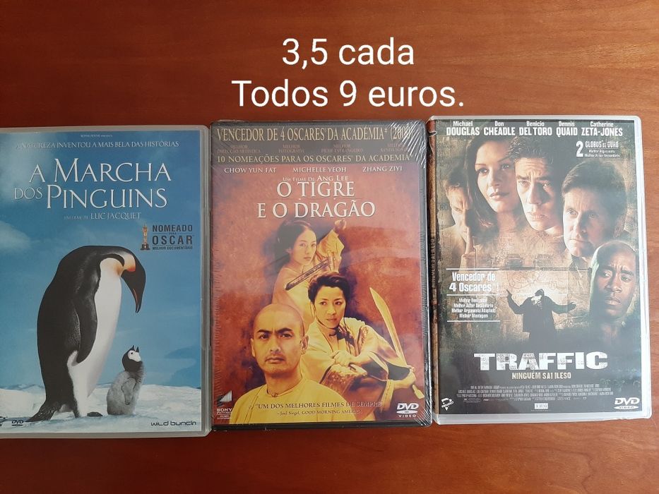 DVDs novos, vários temas