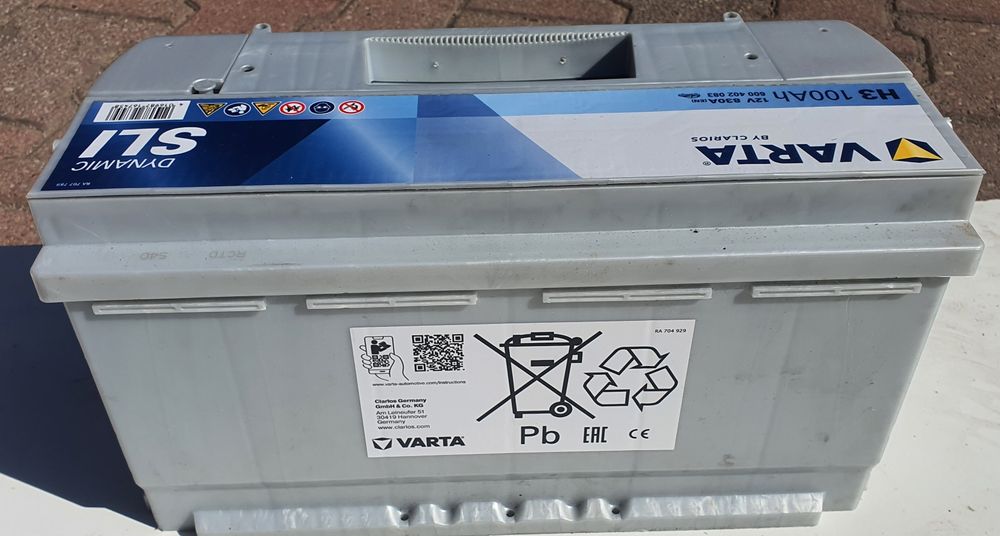 Akumulator Varta 12V 100Ah 830A Nowy Gwarancja