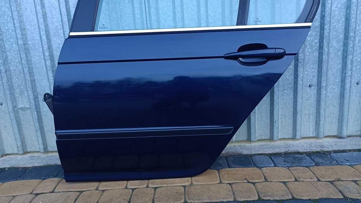 Drzwi lewy tył bmw E46 sedan orientblau metallic 317/5