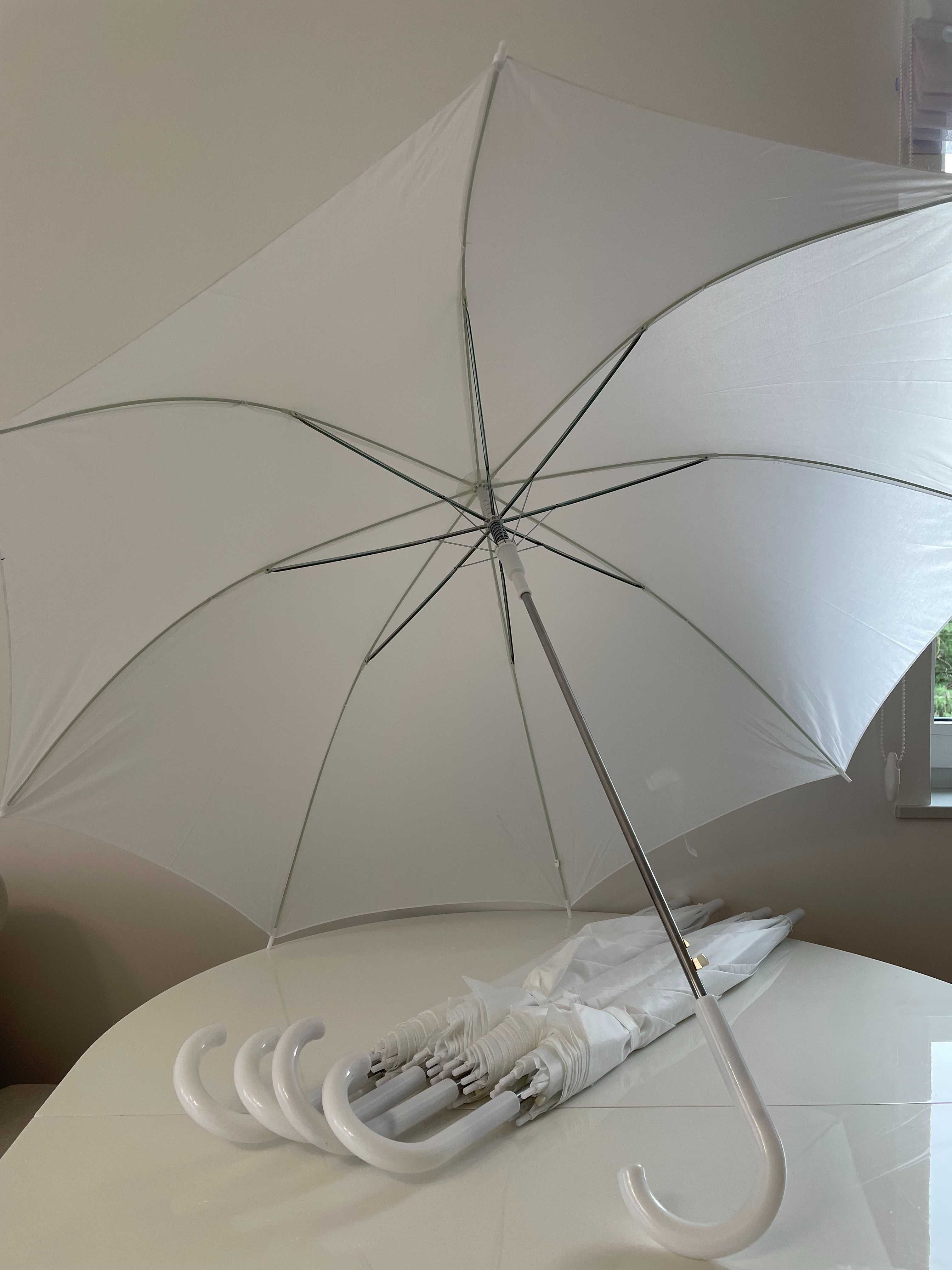 Biały parasol XXL 5szt.