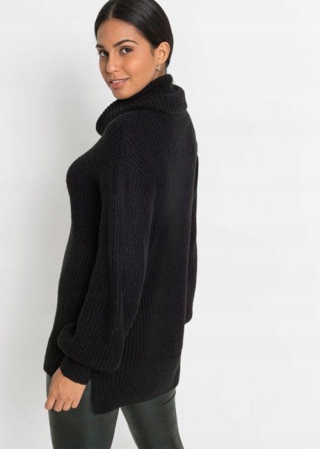 B.P.C czarny sweter z golfem r.40/42