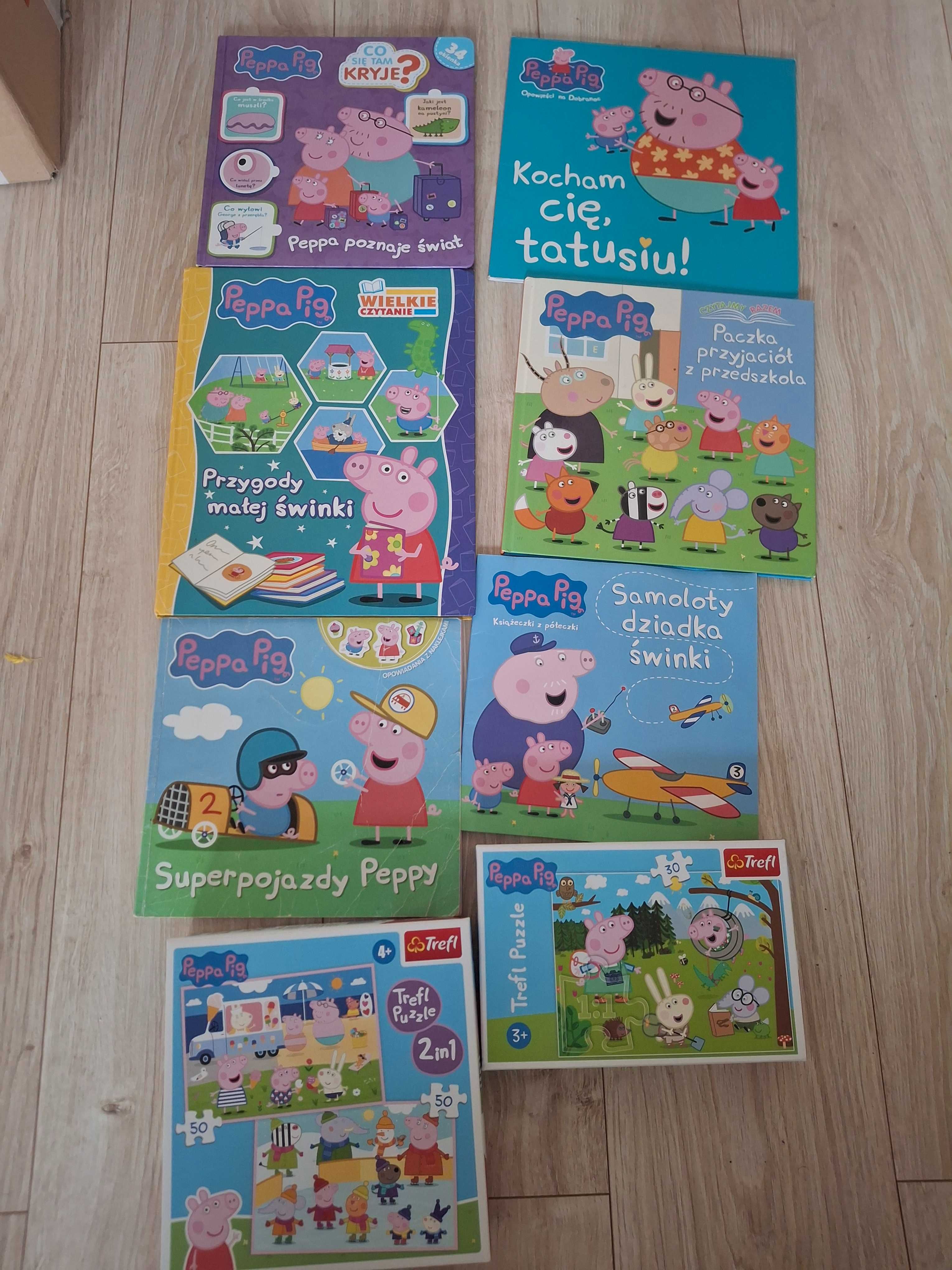 Ksiazeczki peppa pig +puzzle