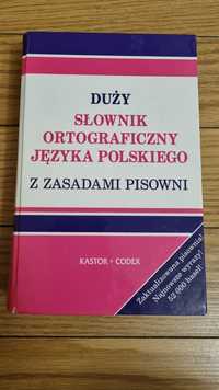 Duży Słownik Ortograficzny Języka Polskiego z zasadami pisowni