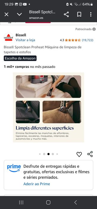 Aspirador de tecidos colchão/sofá