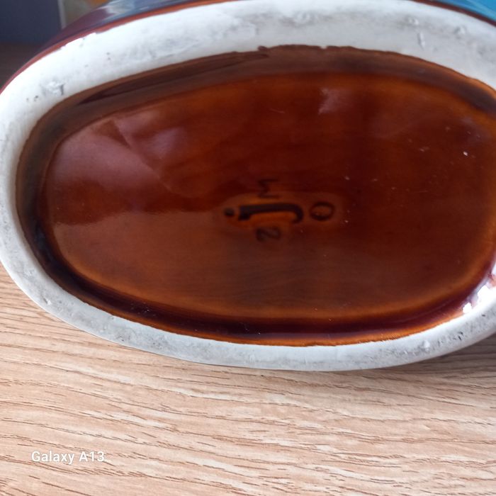 Jaroszów porcelit wazon wzór Aztecki.  Ceramika PRL.