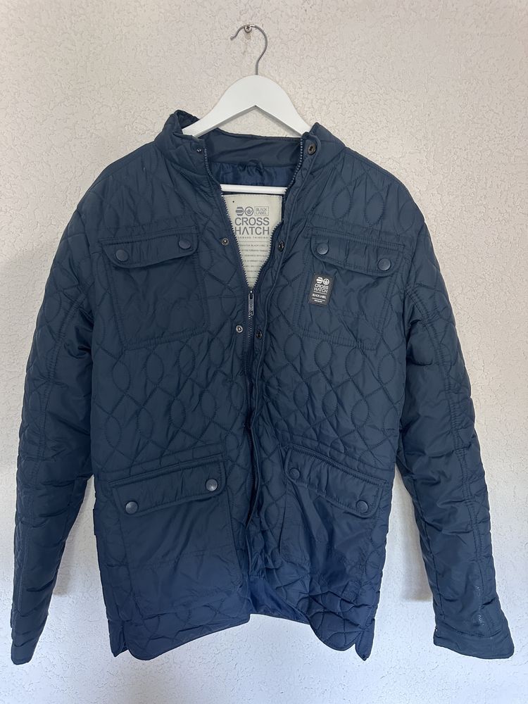 Kurtka Męska Jesienna Fit Casual Look Pikowana Retro Streetwear