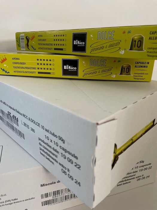 1,5 zł Kapsułka - włoska kawa Rekico Dolce Nespresso
