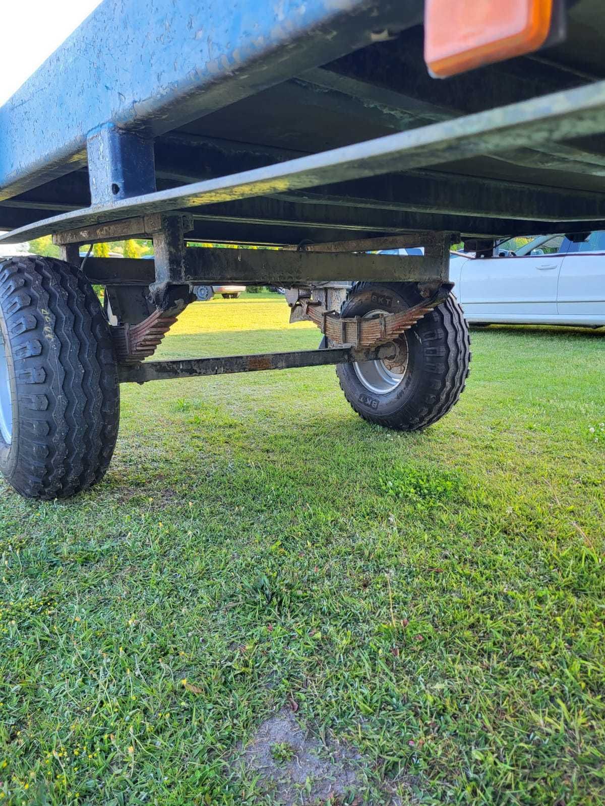 Przyczepa rolnicza 6m x2.35 8t do bel balotów nowe opony f.vat23