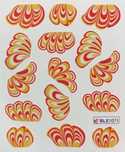1071 naklejki wodne na paznokcie water marble