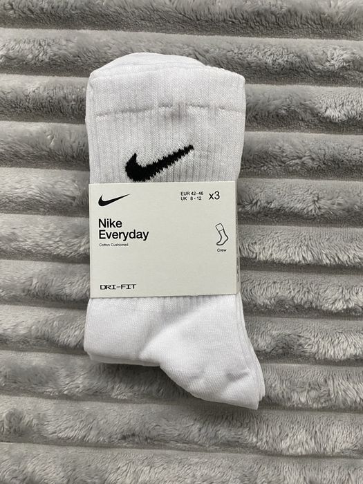 Skarpetki Białe Nike 3-pak