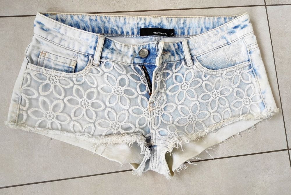 Krótkie spodenki szorty dżins Tally Weijl r.36
