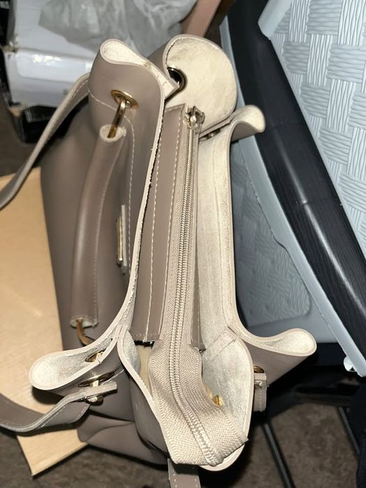 Сумка бежевая из эко кожи