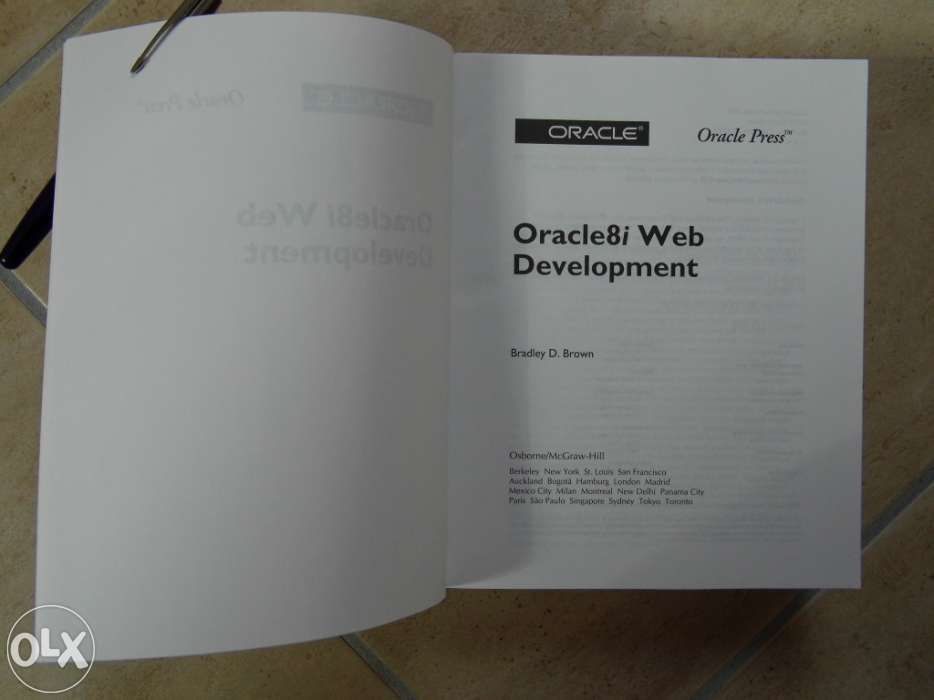 Oracle8i web development, bradley brown, oracle