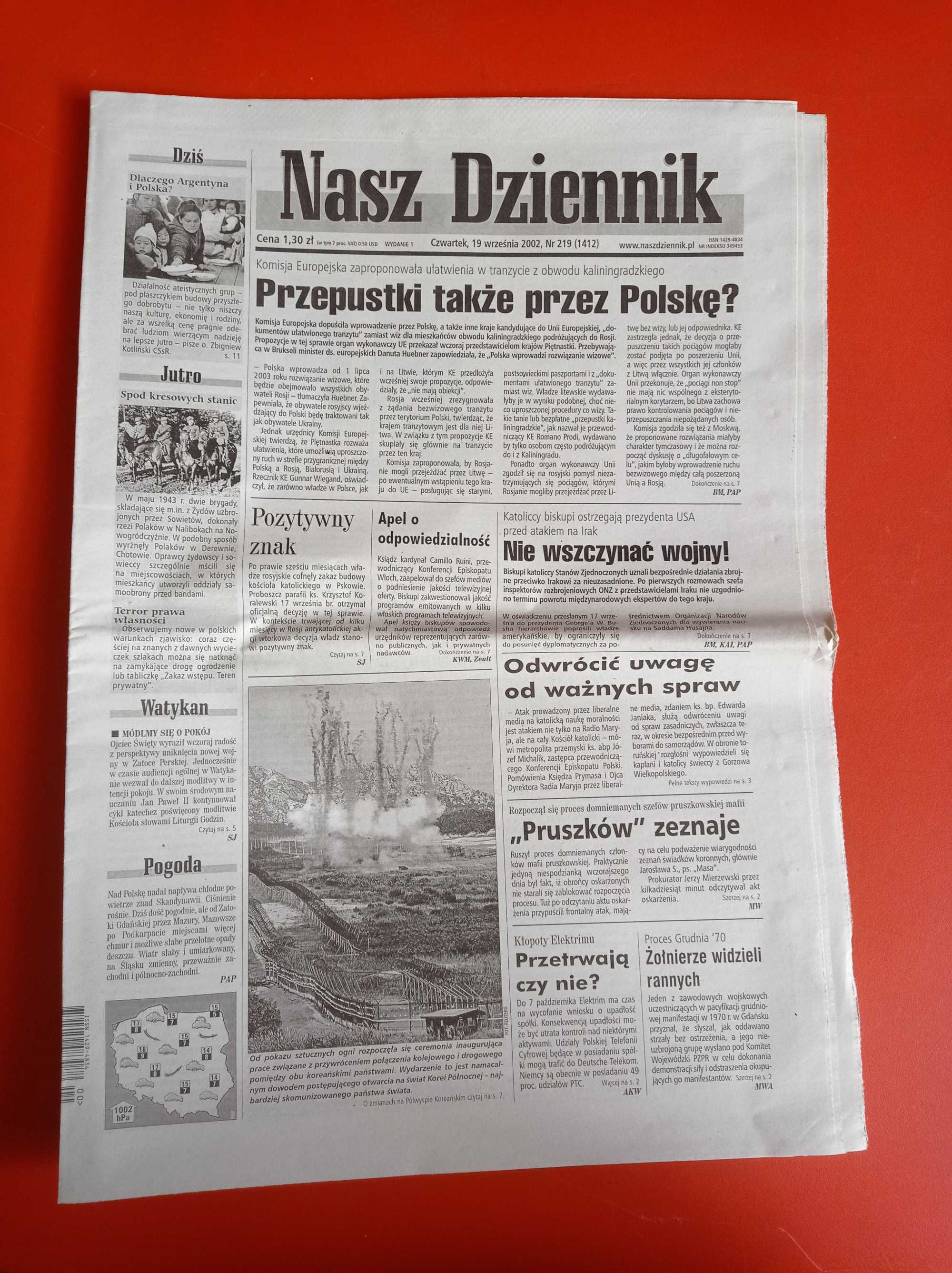 Nasz Dziennik, nr 219/2002, 19 września 2002