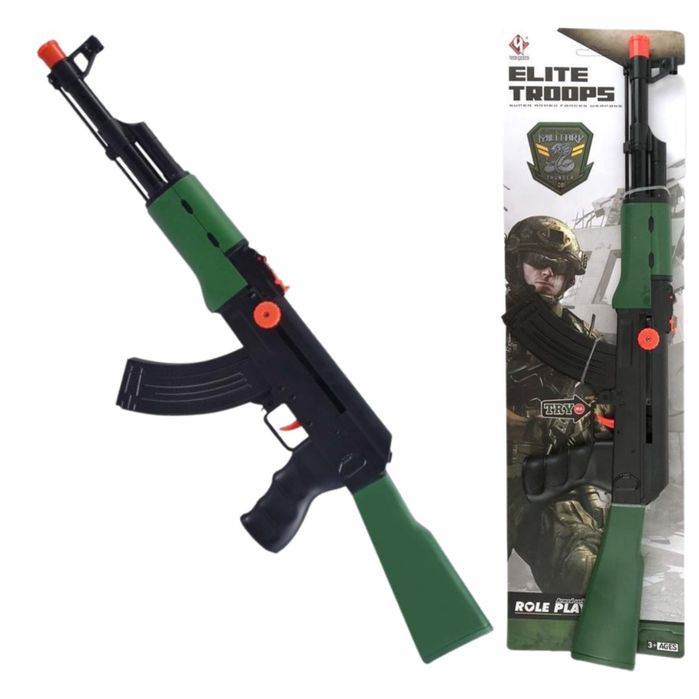 Duży karabin wojskowy strzelba zabawa w wojsko pistolet dla dzieci