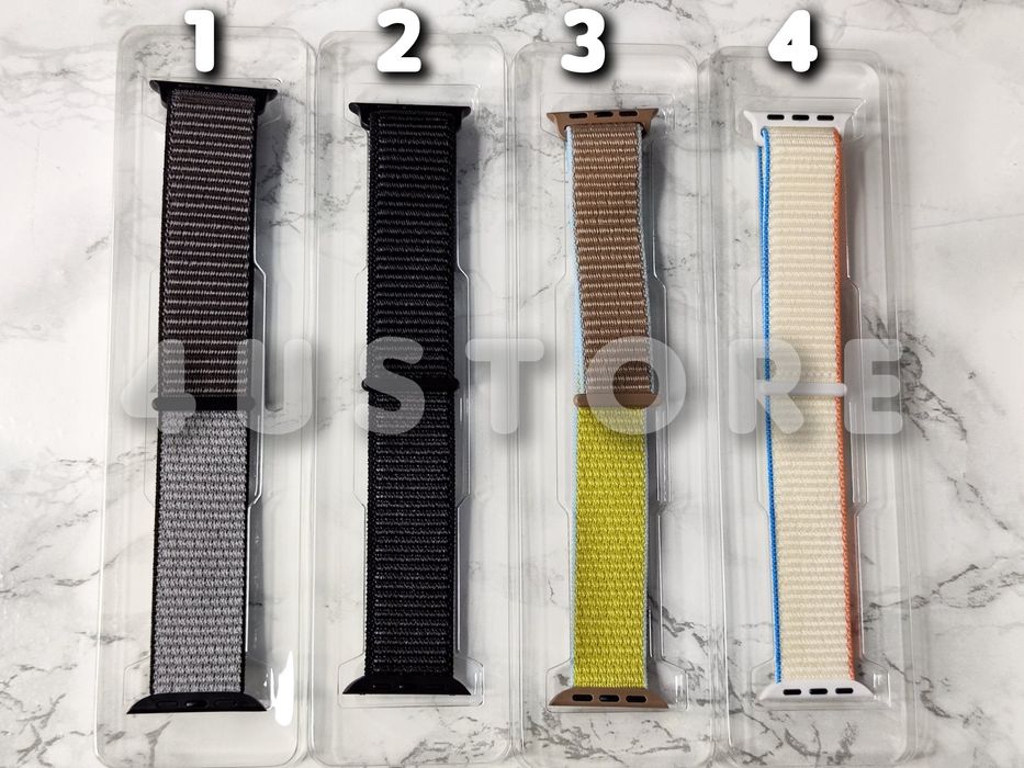 Ремешок Nylon Loop на Apple Watch 44 45 46 mm нейлоновый спортивный