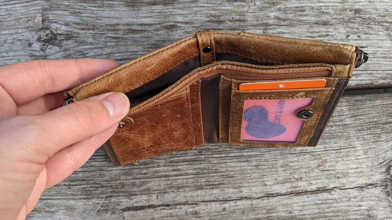 Стильне чоловіче портмоне, кошелёк кожаный.