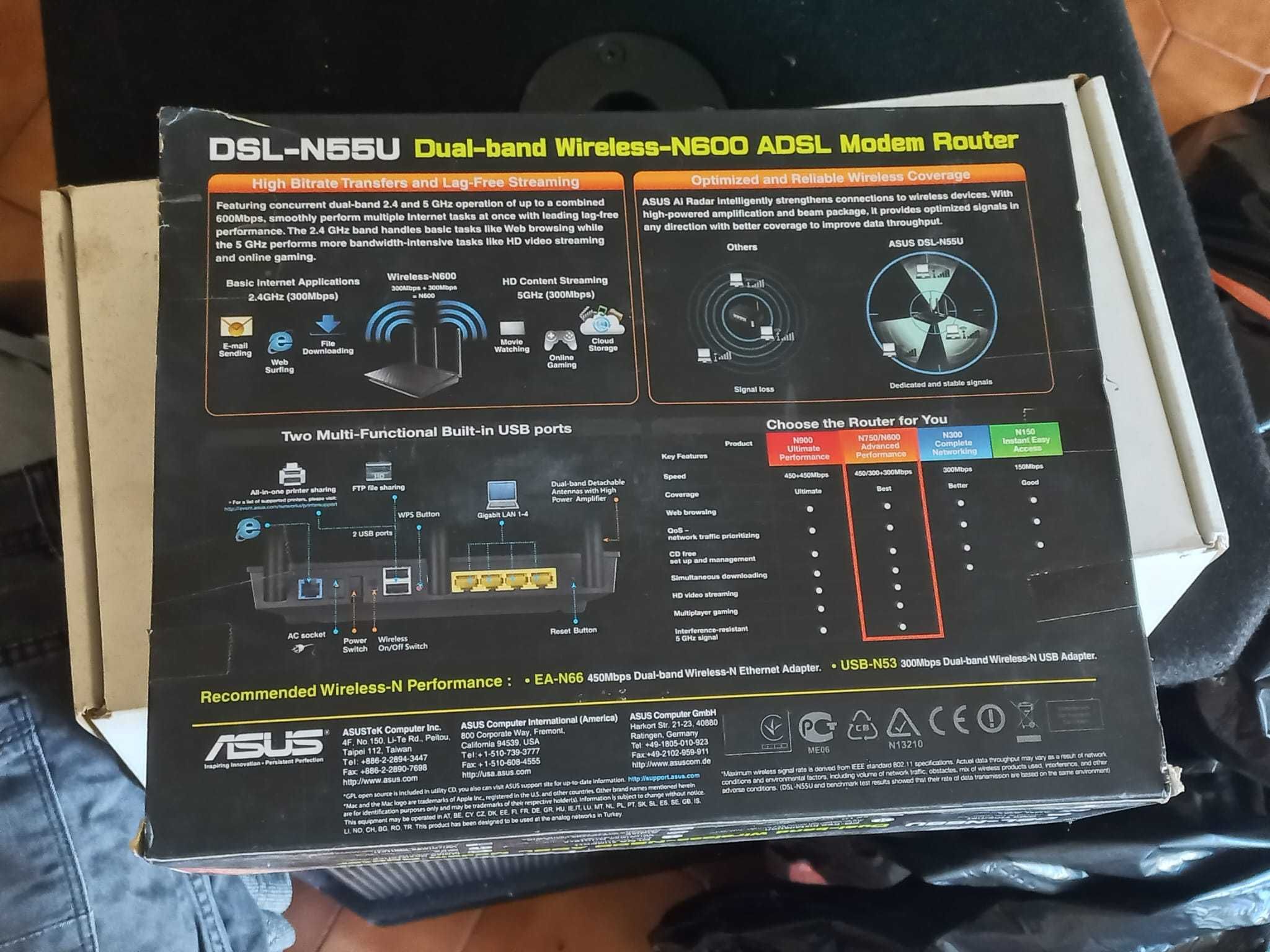 ASUS Dual Band Wireless-N600 Modern Router