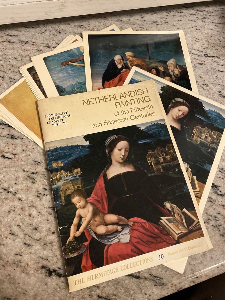 Zestaw pocztówek postcards niderlandzkie malarstwo 15 16 wiek