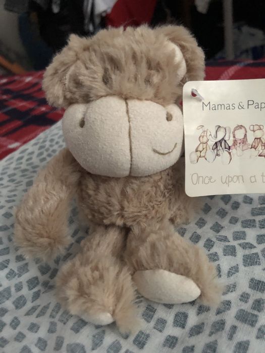 Maskotka przytulanka pluszak małpka mamas & papas nowa