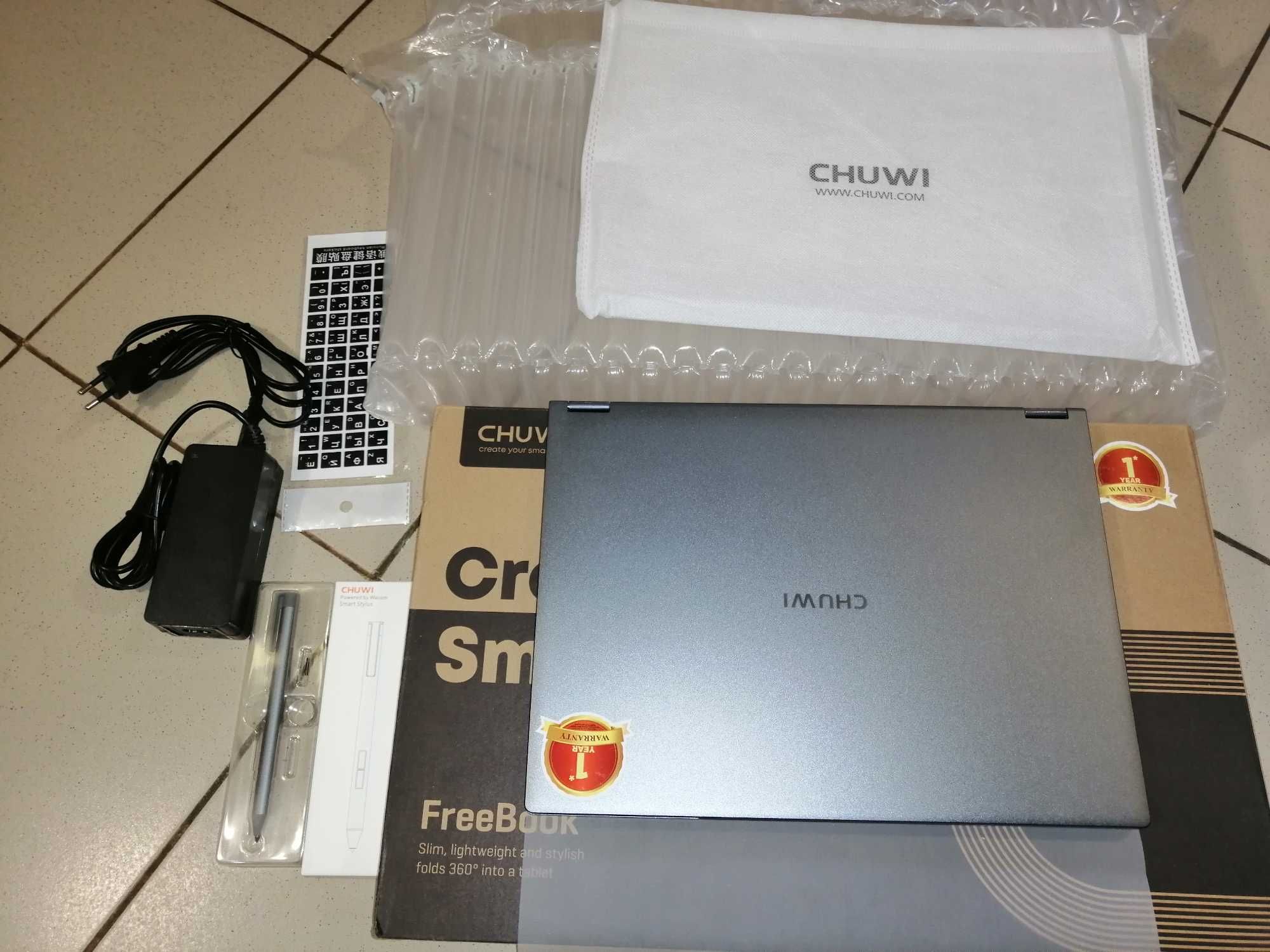 Новий сенсорний ноутбук Chuwi Freebook i3-1215U/ 12/512 Gb, YOGA