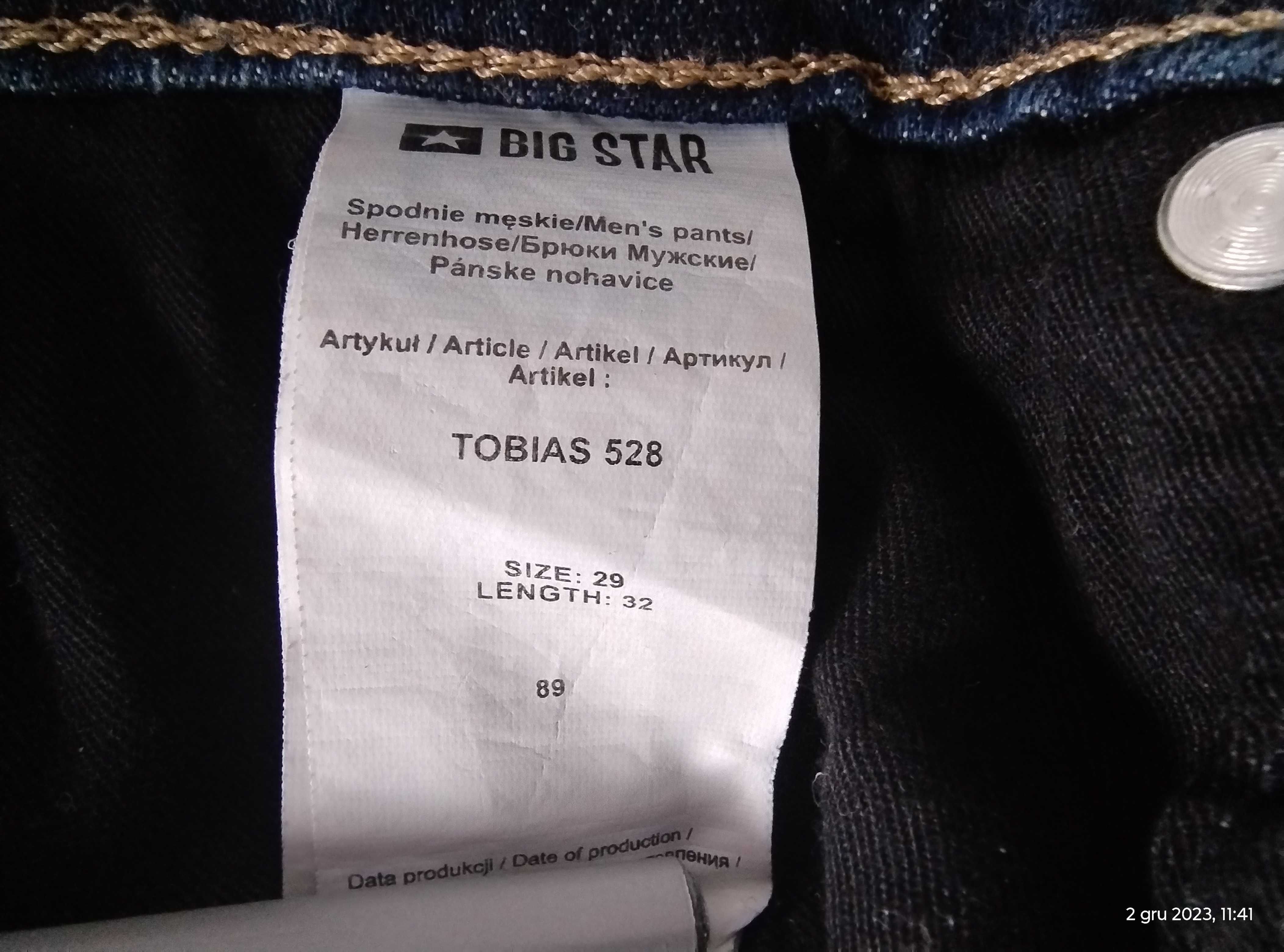 Big Star 28/32 męskie Tobias 528