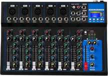 MIKSER 7 kanałowy  ANALOGOWY Depusheng HT7 USB MP3 bt