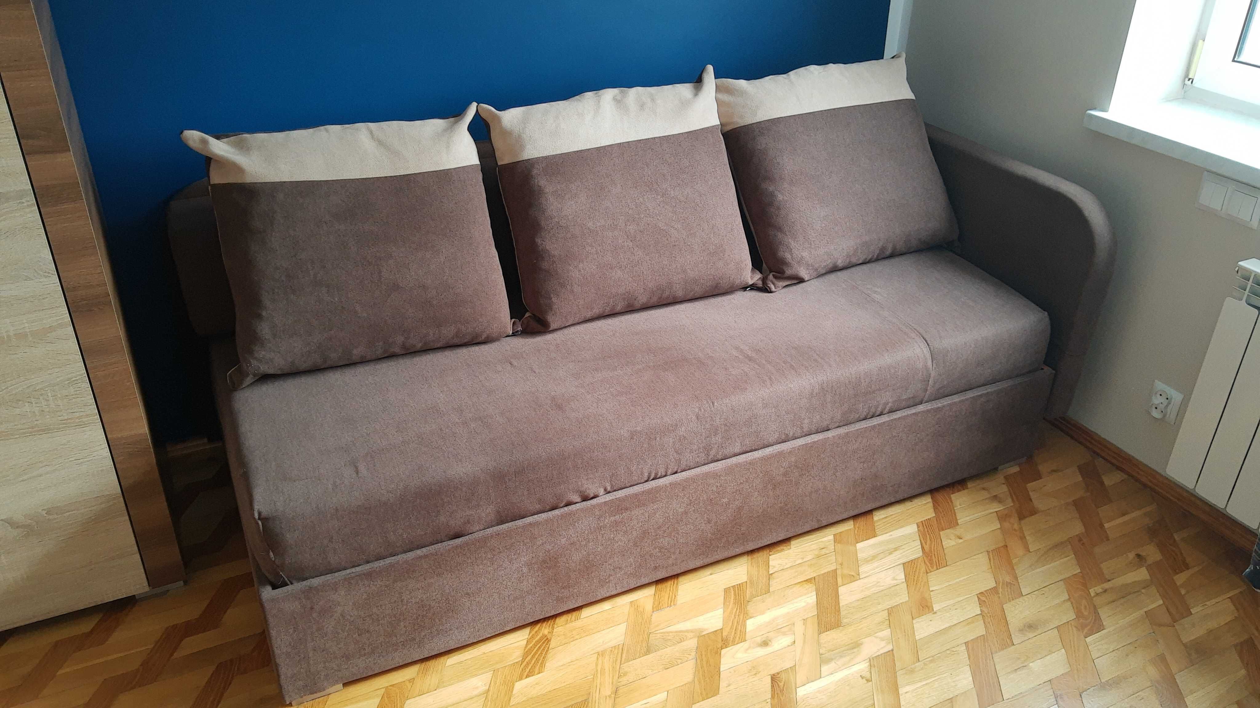 Tapczan, łóżko, sofa 95x190cm ze stelażem i poduszkami