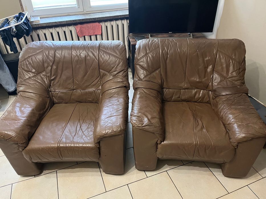Fotele skórzane 2szt