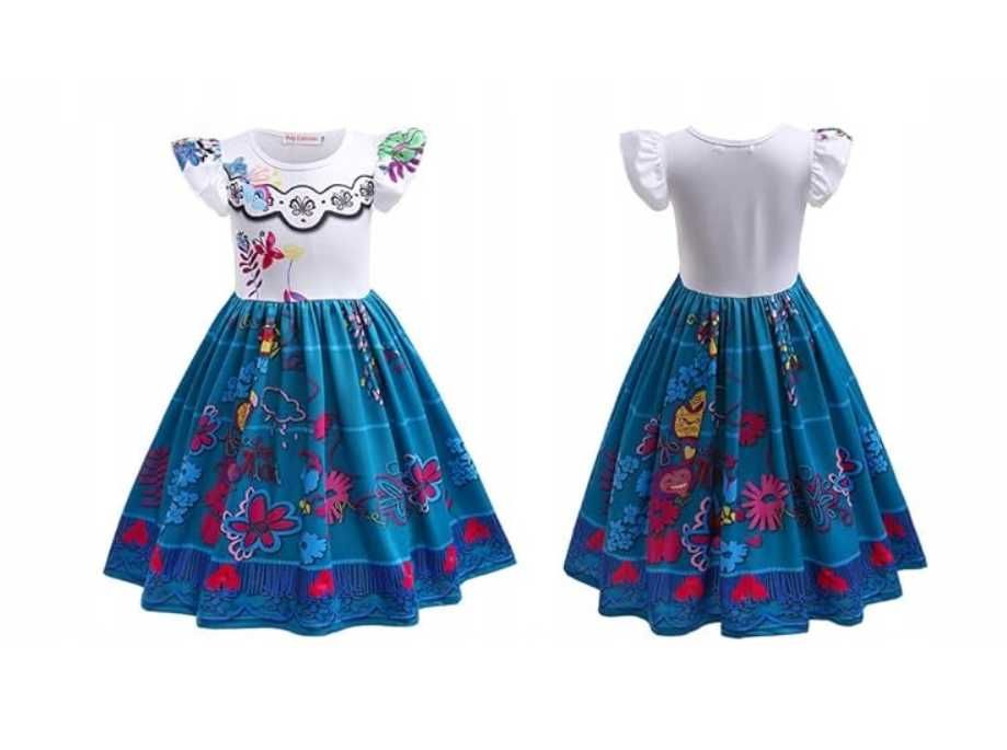 KOSTIUM KSIĘŻNICZKI SUKIENKA Dla dzieci Strój Halloween Karnawał 9 Lat