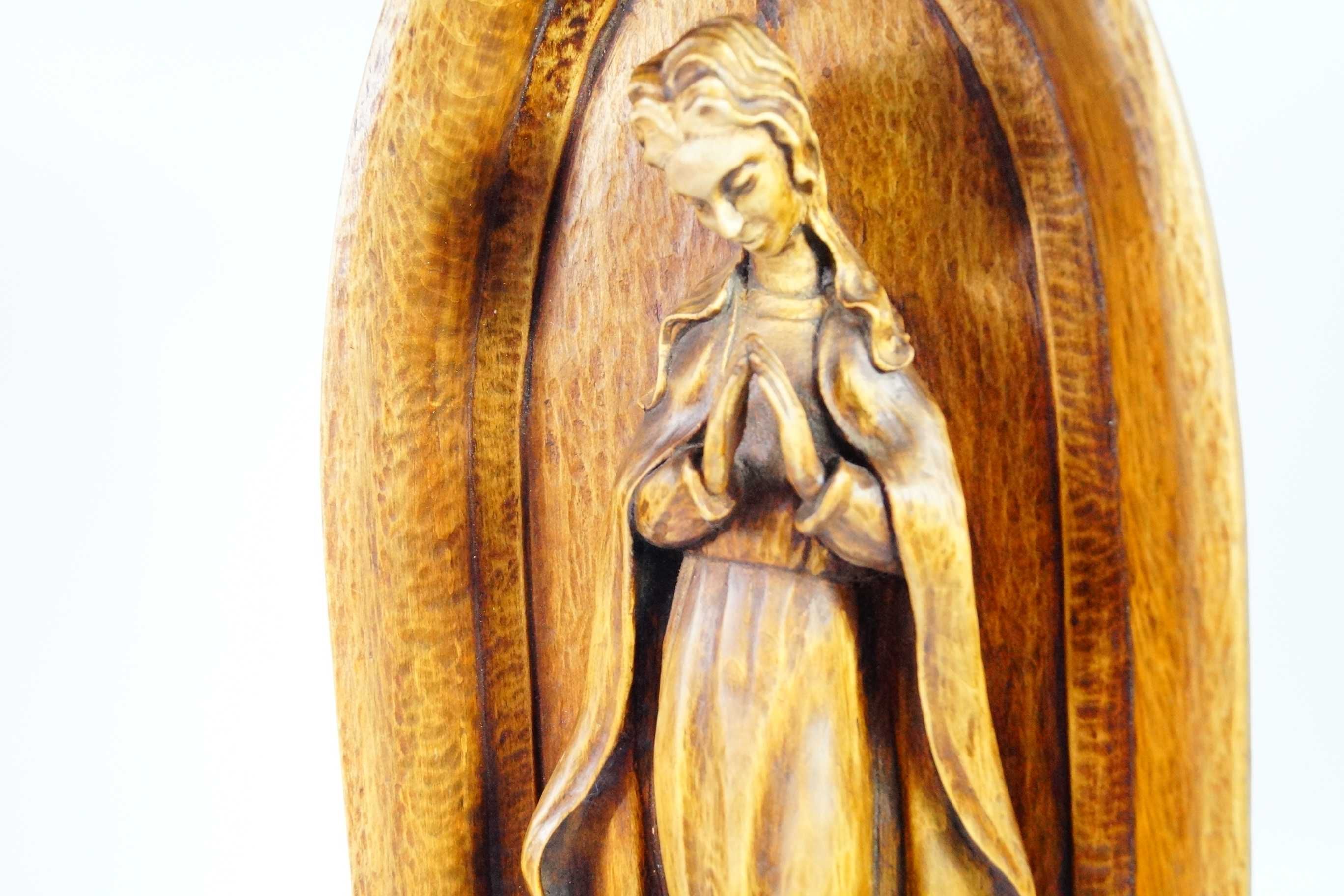 Duża drewniana rzeźba Madonna figura drewno
