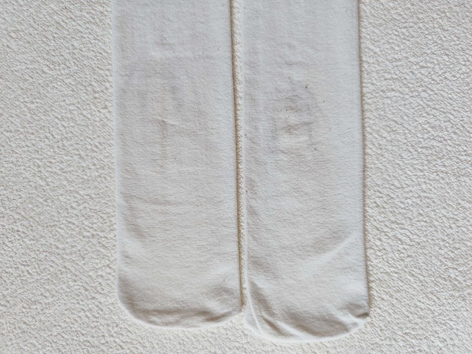 Rajstopy dziewczęce 60 DEN 2 sztuki - białe i czarne 128-140